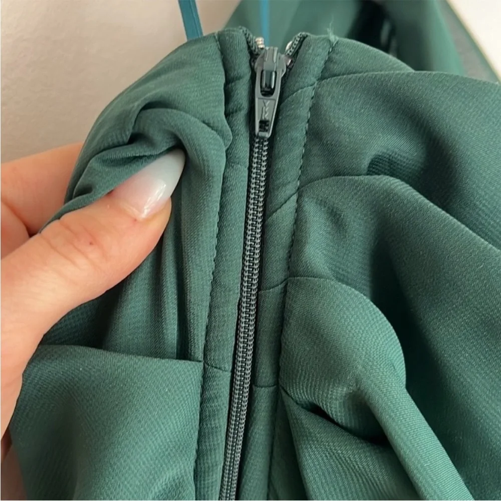 Birdy Grey | Women’s Size XS Elegant One-Shoulder Green Dress - Picture 5 of 9